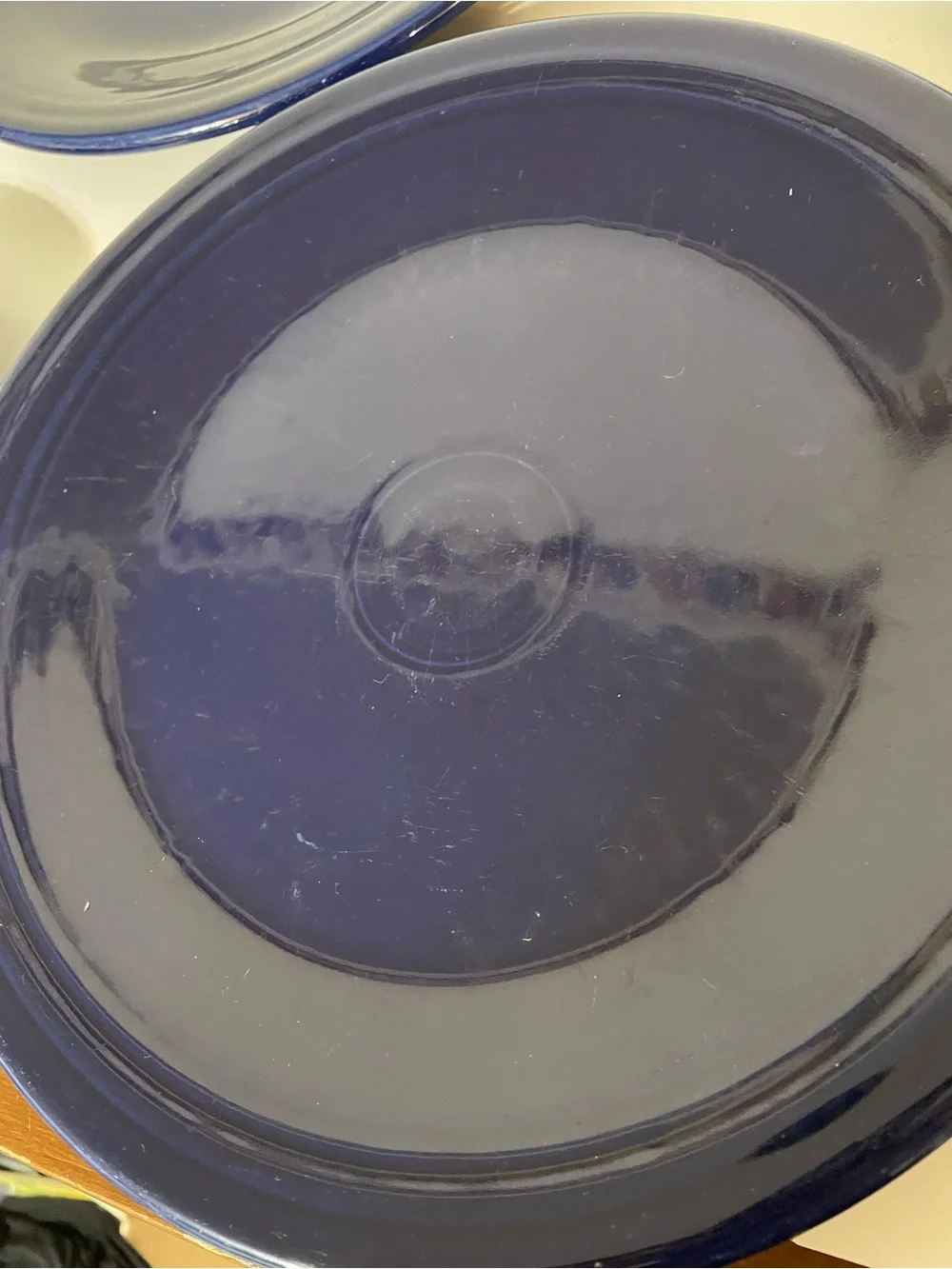 Homer Laughlin Fiesta Plates in Navy Blue